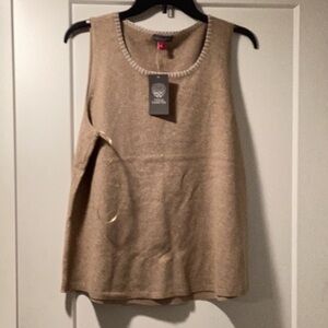 NWT Vince Camuto Size L Women's Crewneck Sleeveless Sweater